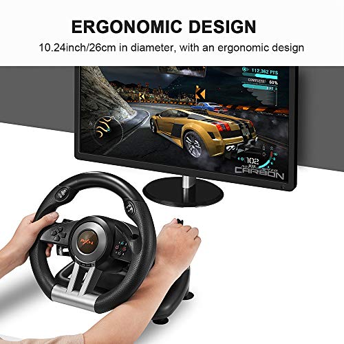 Orange Racing Wheel with Pedals T325656