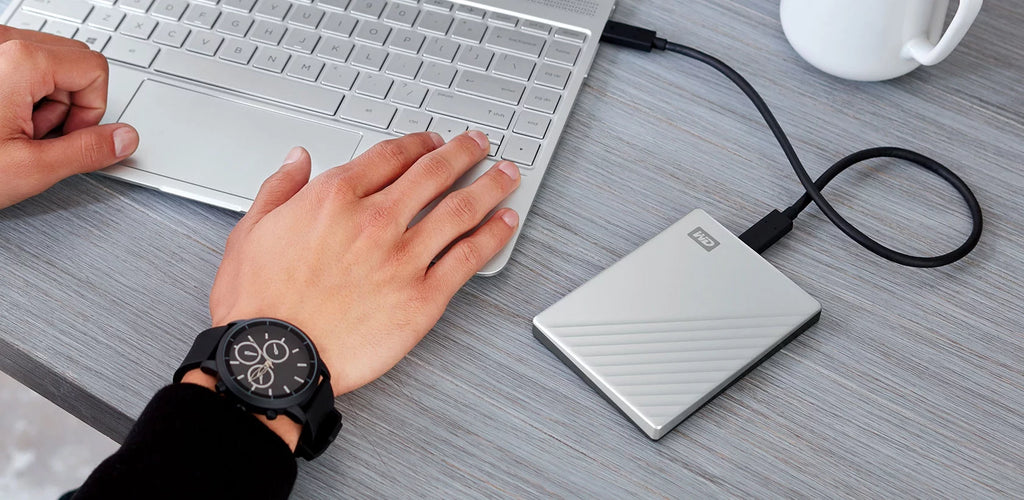 2TB Portable External Hard Drive Silver J866739