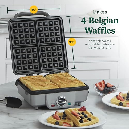 4-Slice Belgian Waffle Maker Y464673