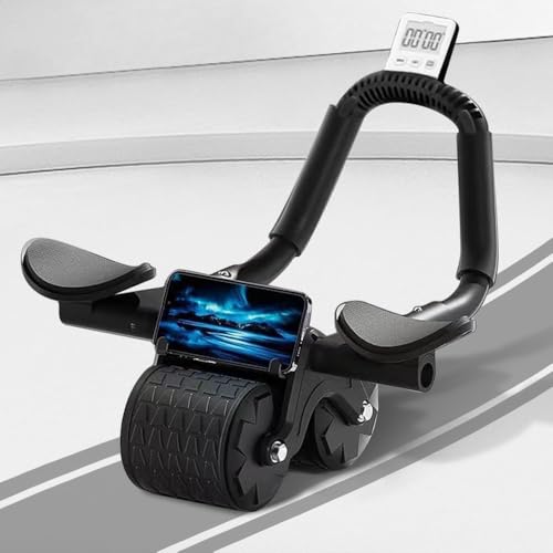Ab Roller Wheel with Timer & Knee Mat, Elbow Support F304195