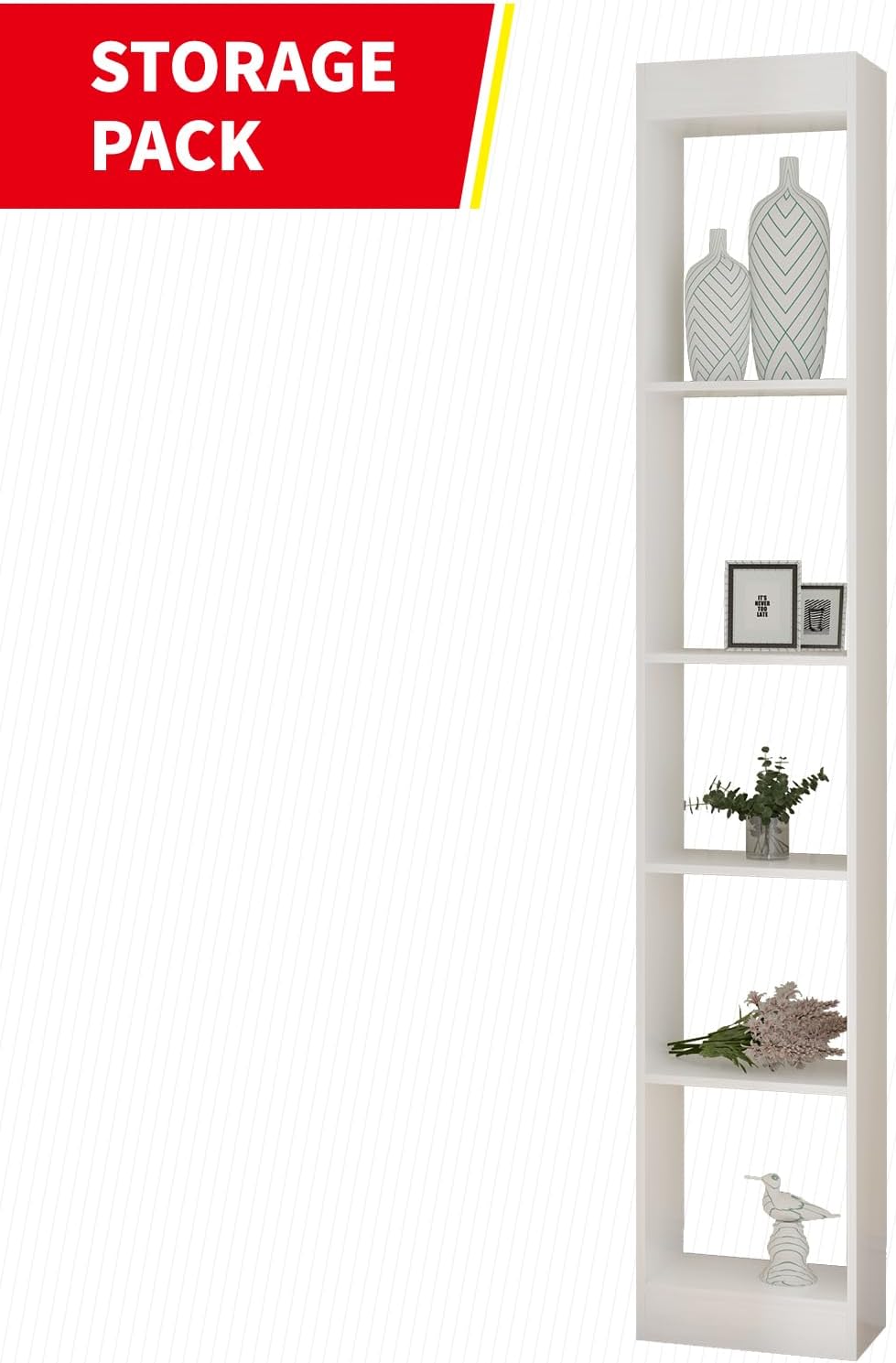 White Murphy Bed with Wardrobe, 2 Side Cabinet P665