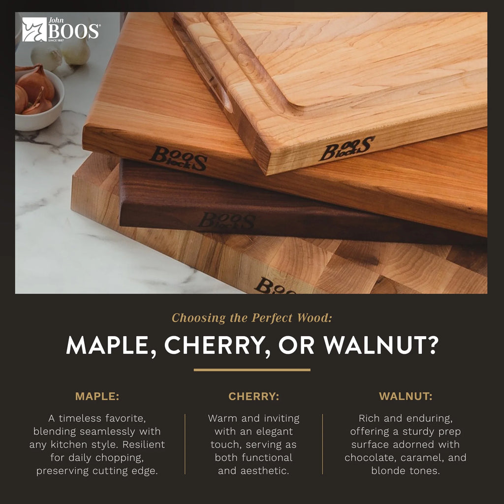 Small Maple Wood Cutting Board, 12" x 12" x 1.5" G57600