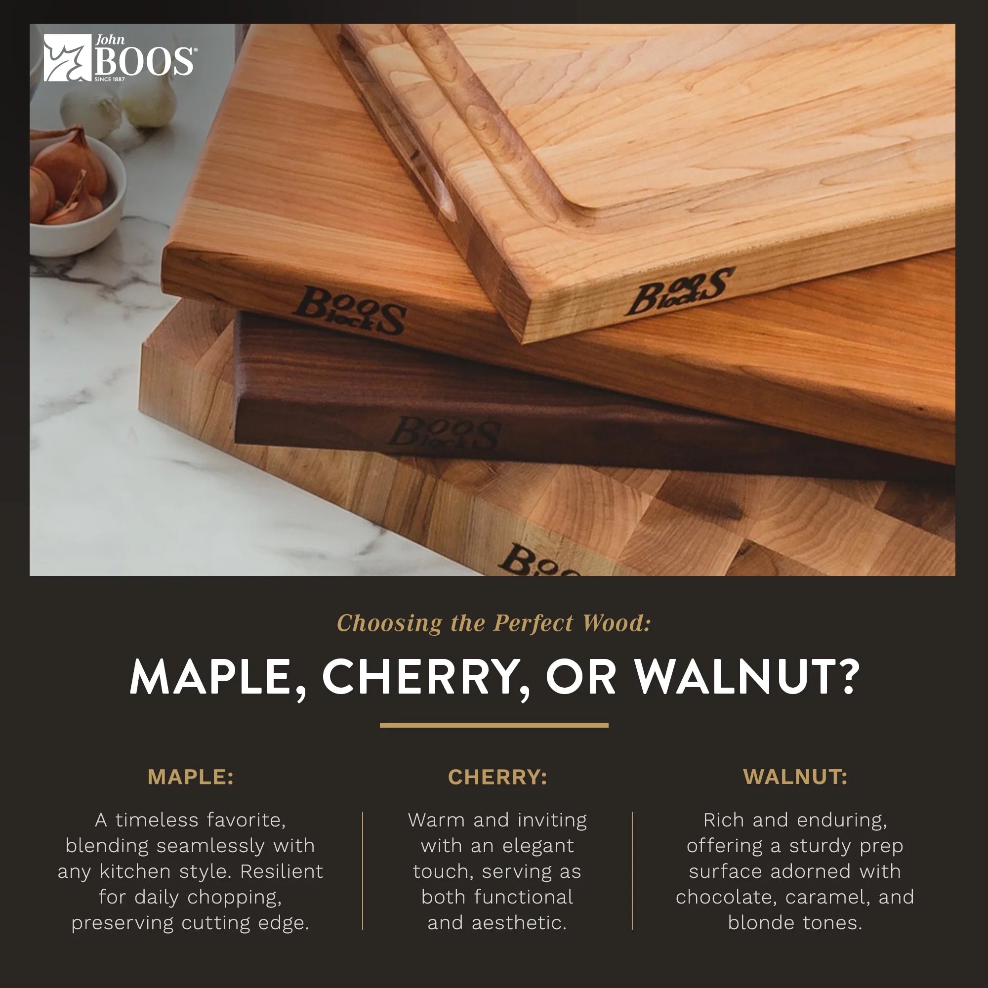Small Maple Wood Cutting Board, 12" x 12" x 1.5" G57600