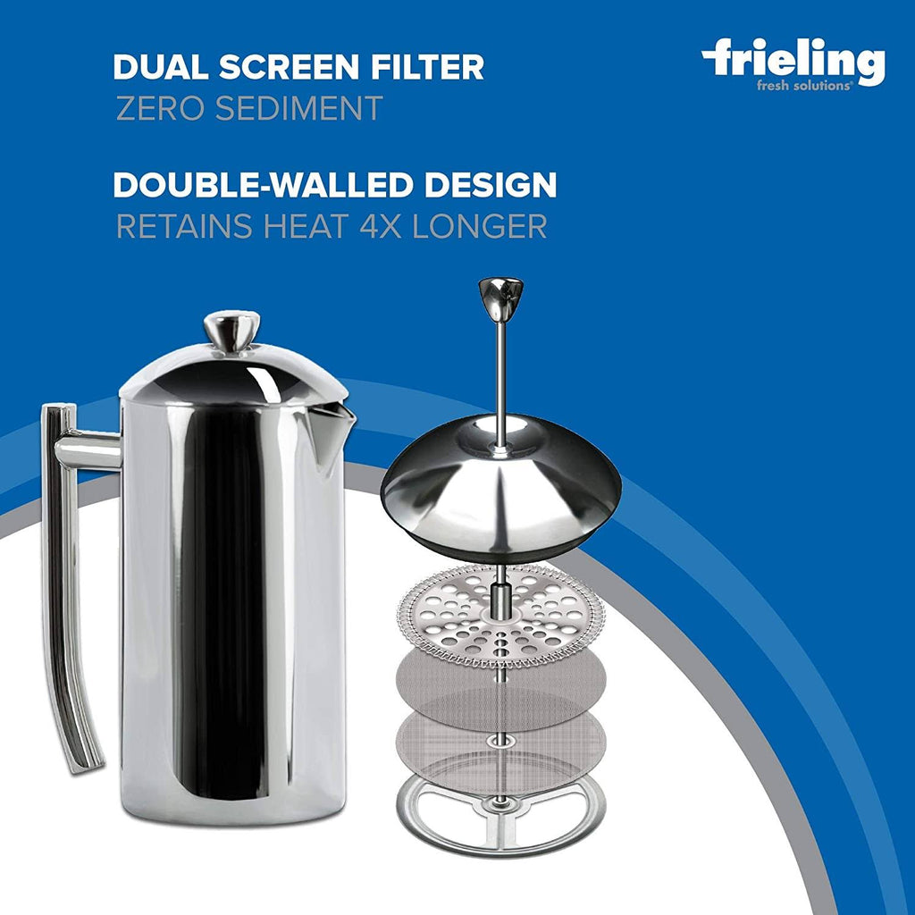 Double Wall Stainless Steel French Press Coffee Maker P171