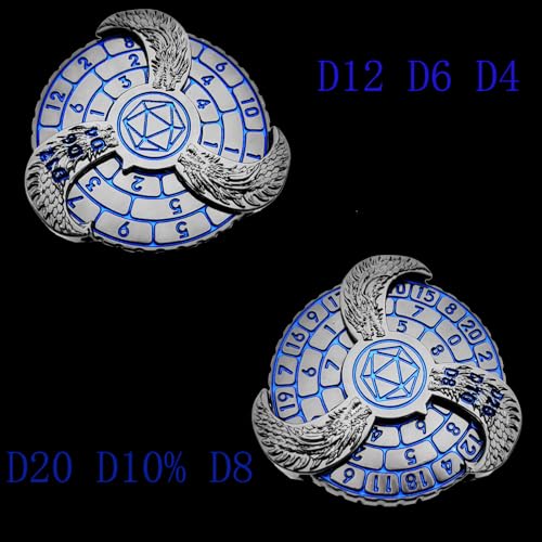Red Spinning Dice with Gift Box D4 D6 D8 D10 D12 D20 C399