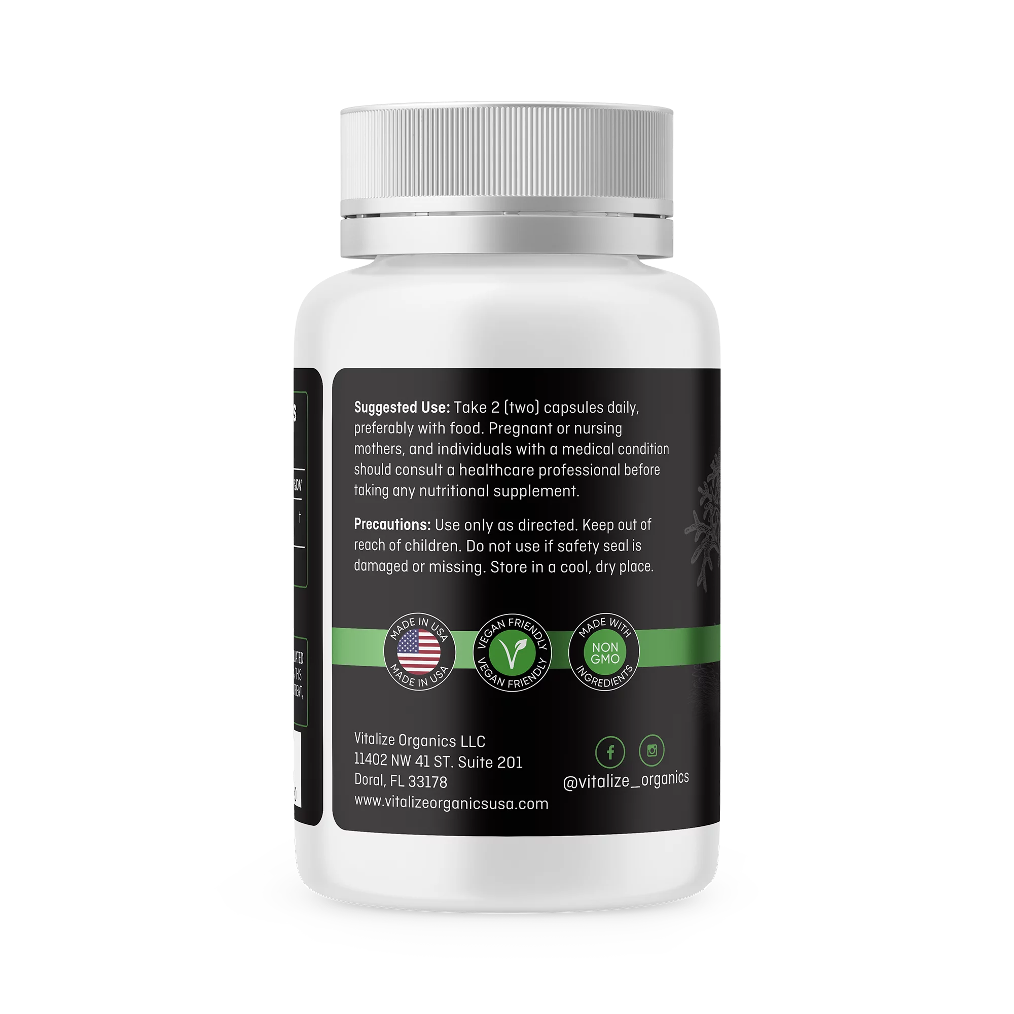 Organic Wildcrafted Irish Sea Moss Vegan Capsules Z65152