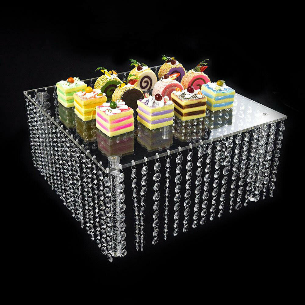 Set of 3 Clear Acrylic Cake Stands B86526