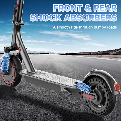Electric Scooter with 350W Motor 16 Mph Top Speed 8.5'' Solid Tires G732259