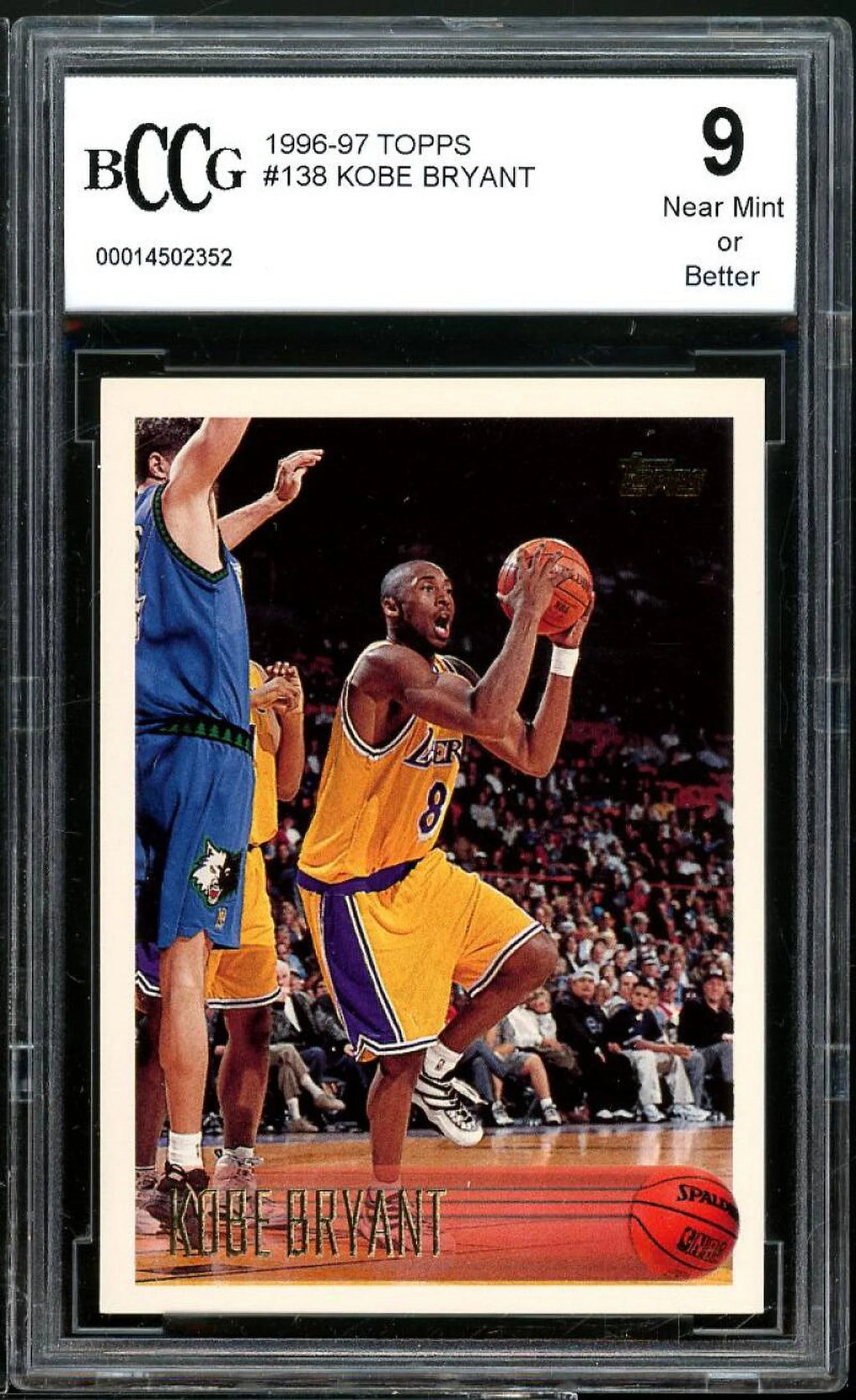 Kobe Bryant Rookie Card BGS BCCG 9 T835