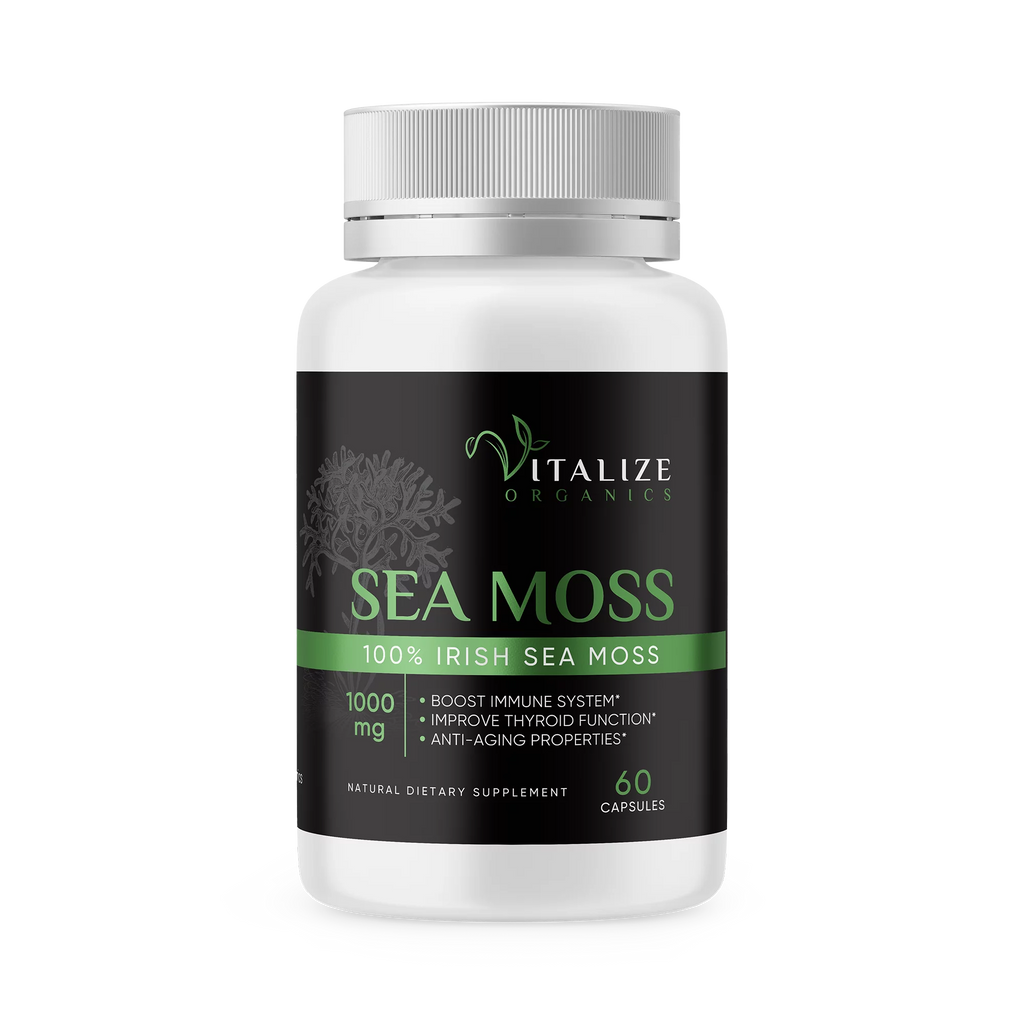 Organic Wildcrafted Irish Sea Moss Vegan Capsules Z65152