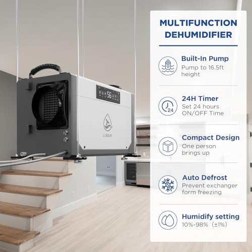 Crawl Space Dehumidifier with Pump V80026