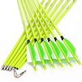 12 pcs Carbon Feather Arrows Spine 300 340 400 500 600 700 800 L385548