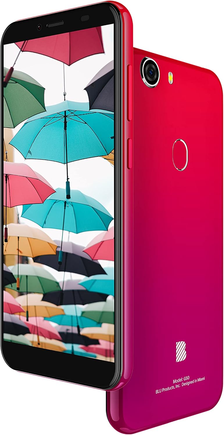 Red 5.5" HD+ Display 32 GB Unlocked Smartphone J273