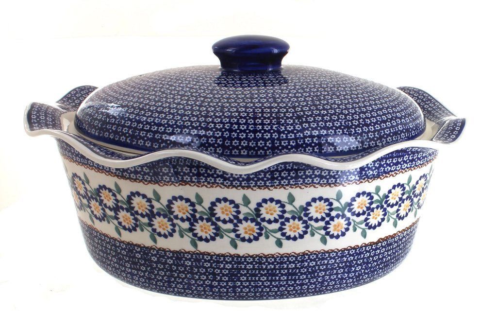 Large Oval Baker with Lid H33561
