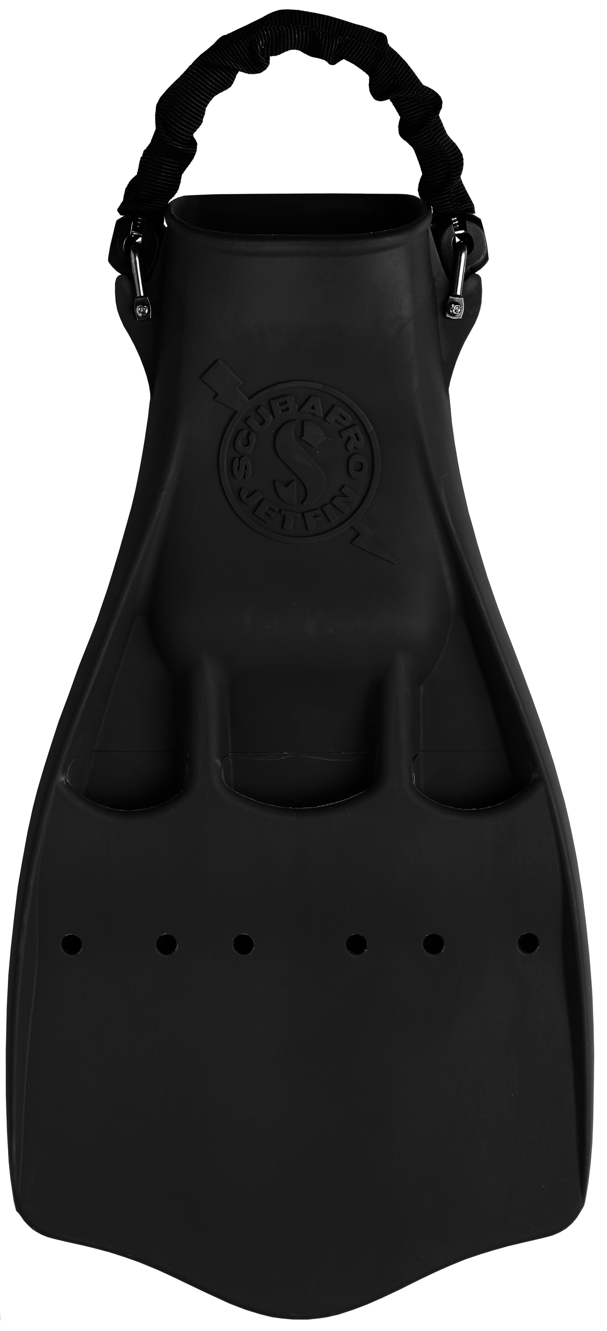 Black Medium Spring Strap Fins E6121
