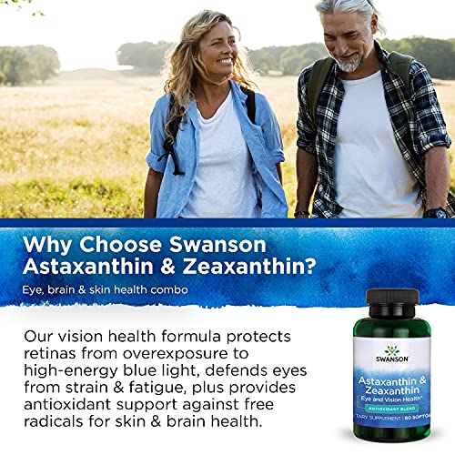 Astaxanthin & Zeaxanthin Supplement 60 Softgels P7733