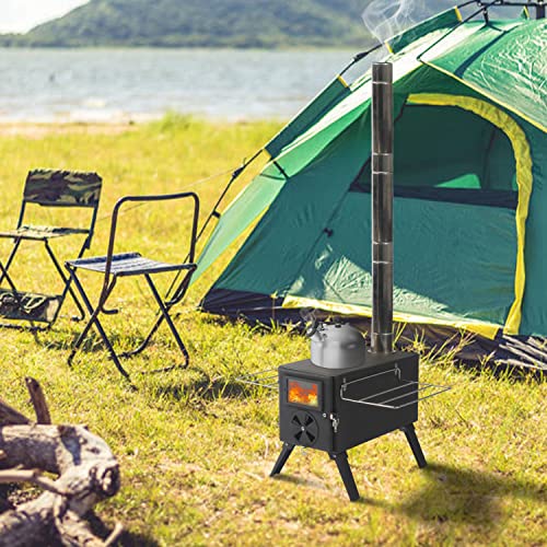 Portable Outdoor Tent Wood Stove with Pipe X234