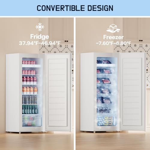 White 7.0 Cu.Ft Upright Freezer B28498