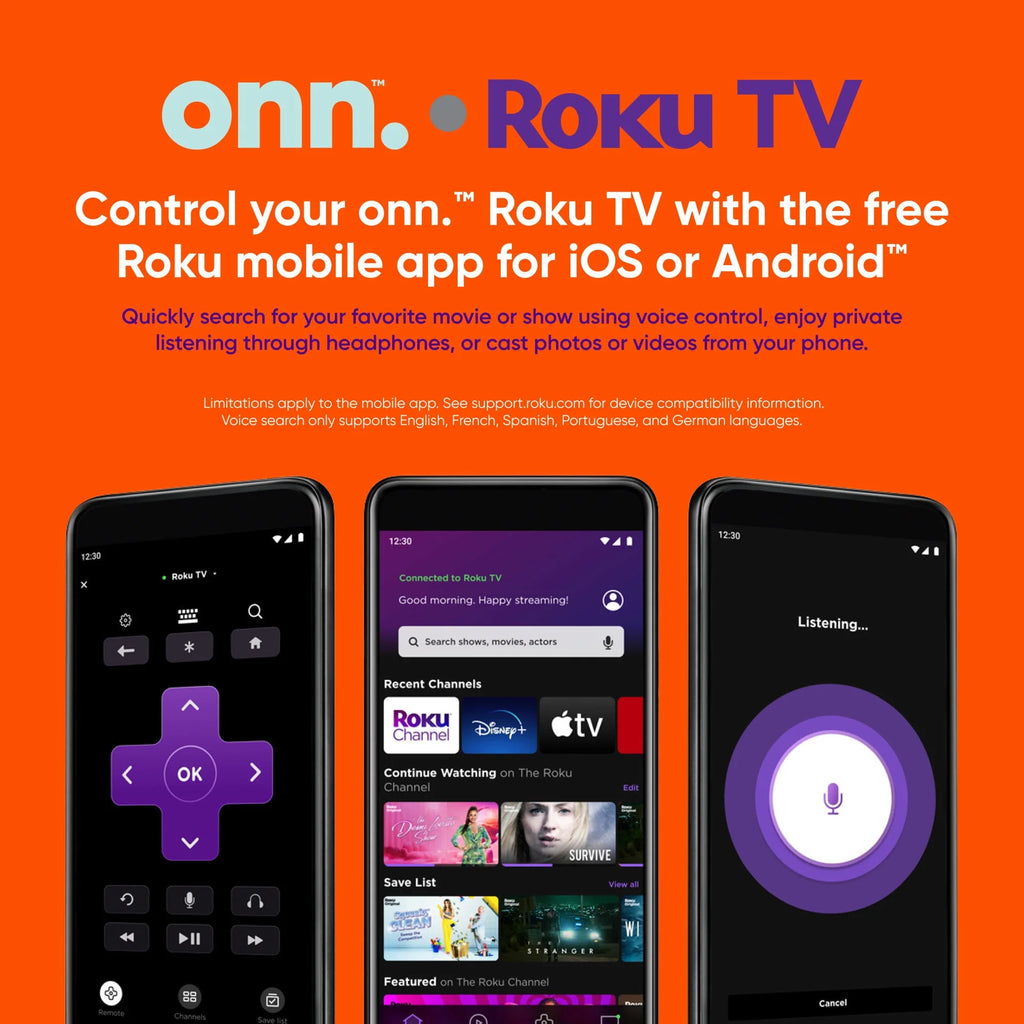 65” Class 4K UHD LED Roku Smart Television X76361