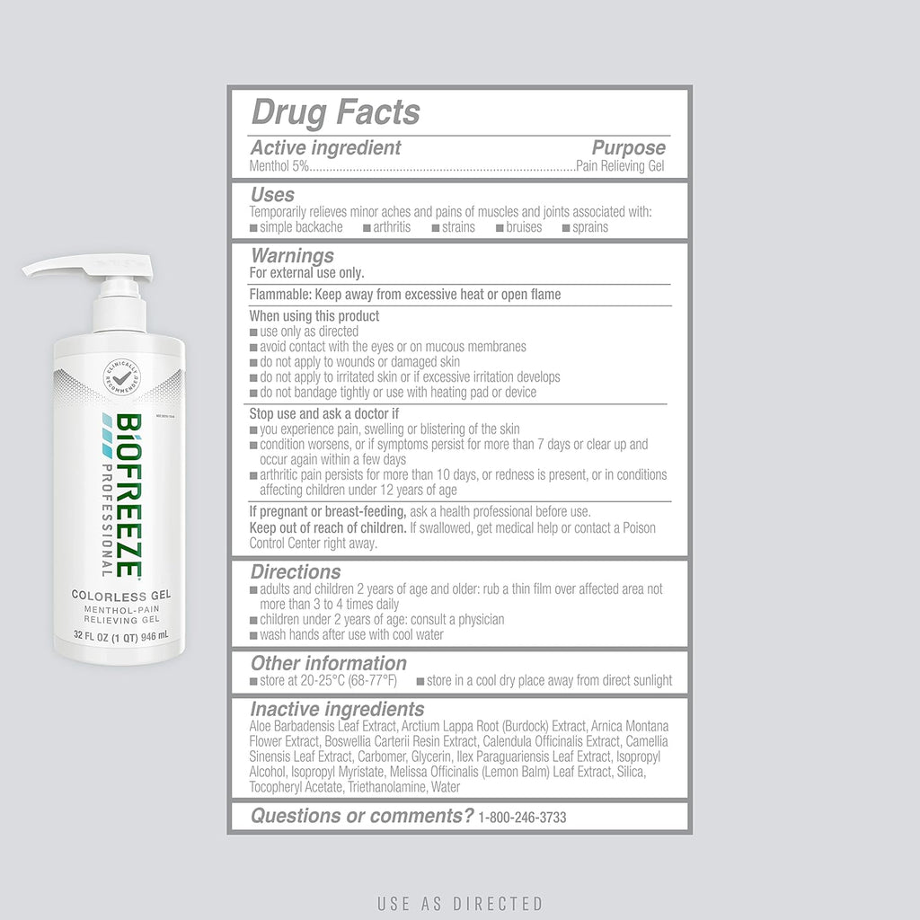 32 FL OZ Pain Relief Gel H595385