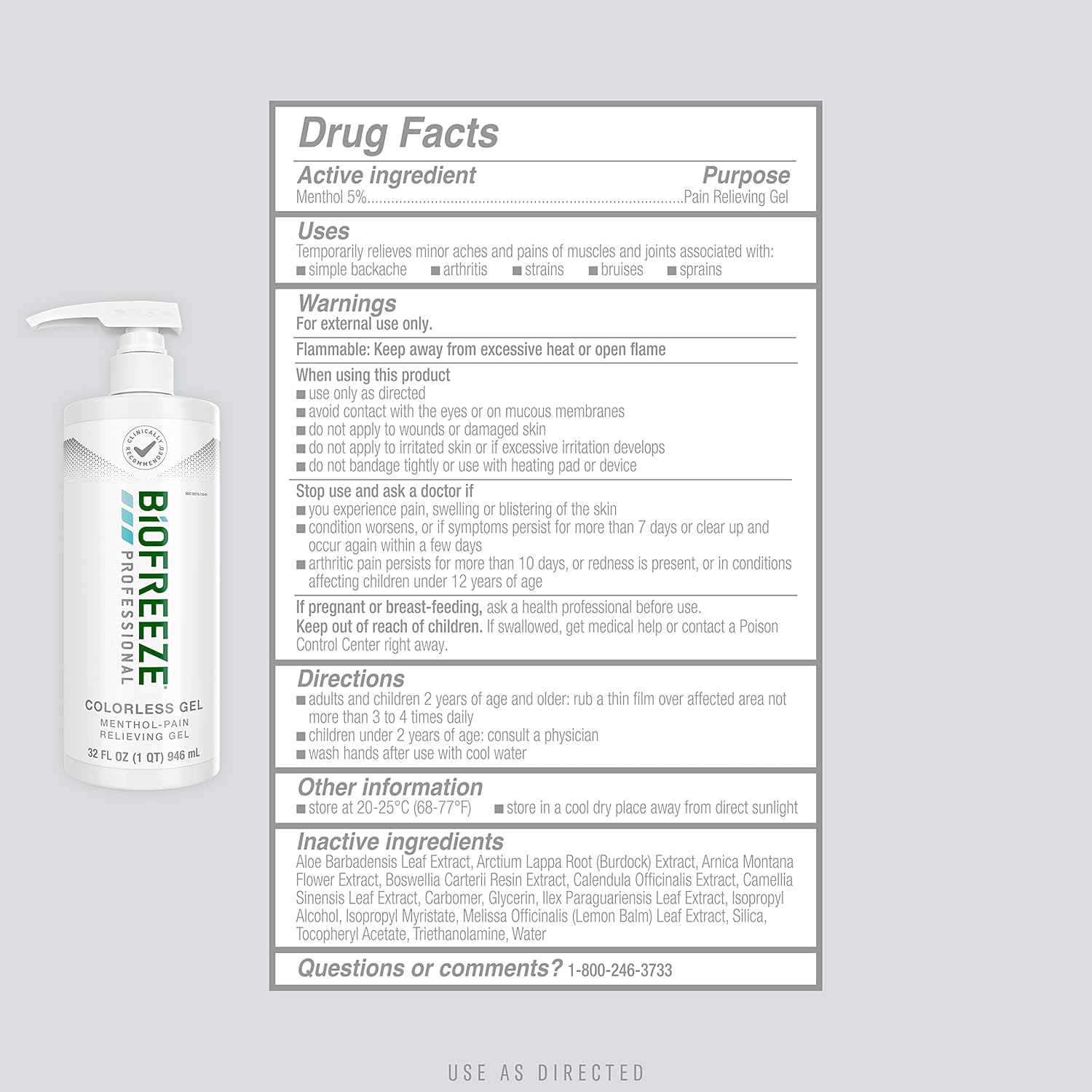 32 FL OZ Pain Relief Gel H595385