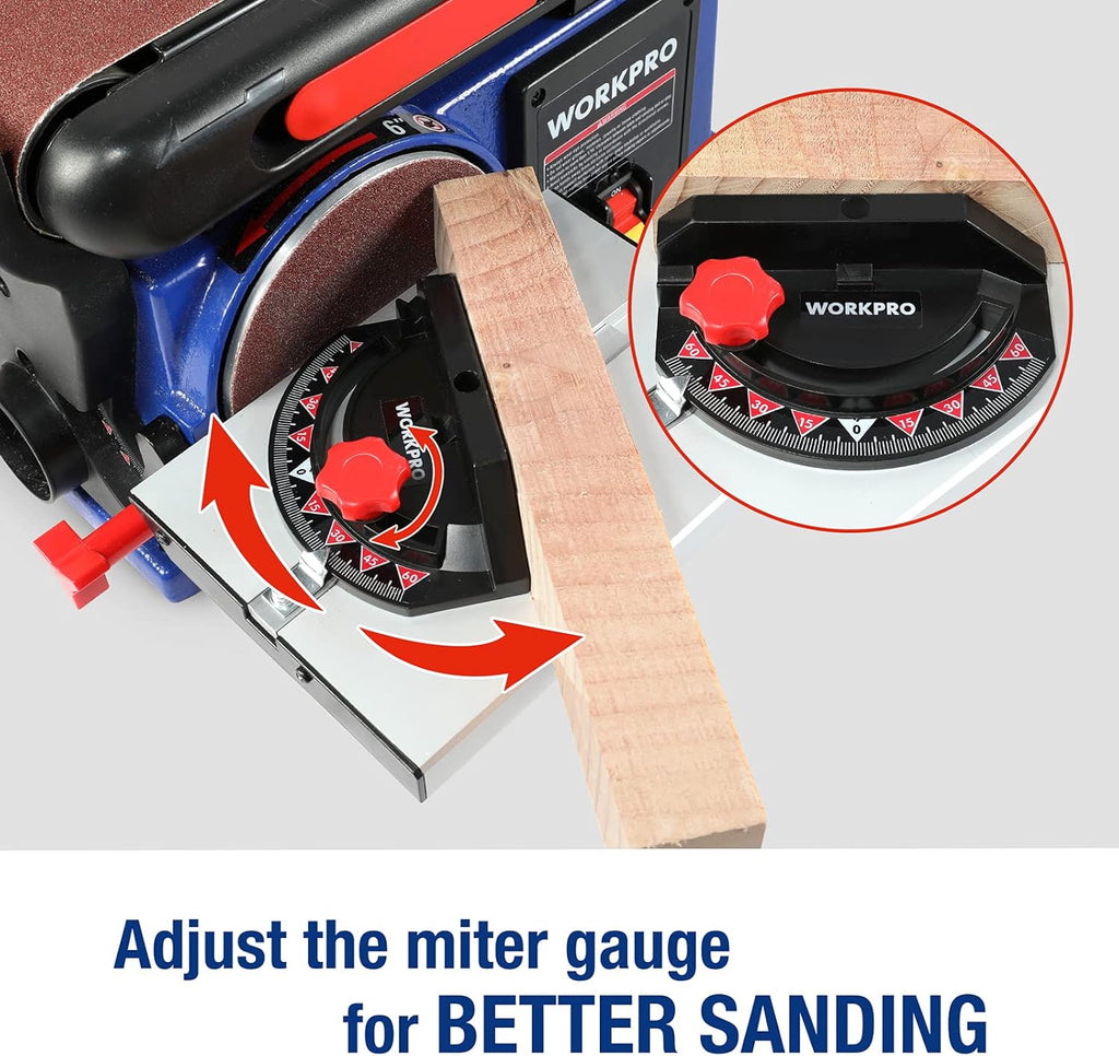 4 in. x 36 in. Belt & 6 in. Disc Sander with Cast Iron Base I91219