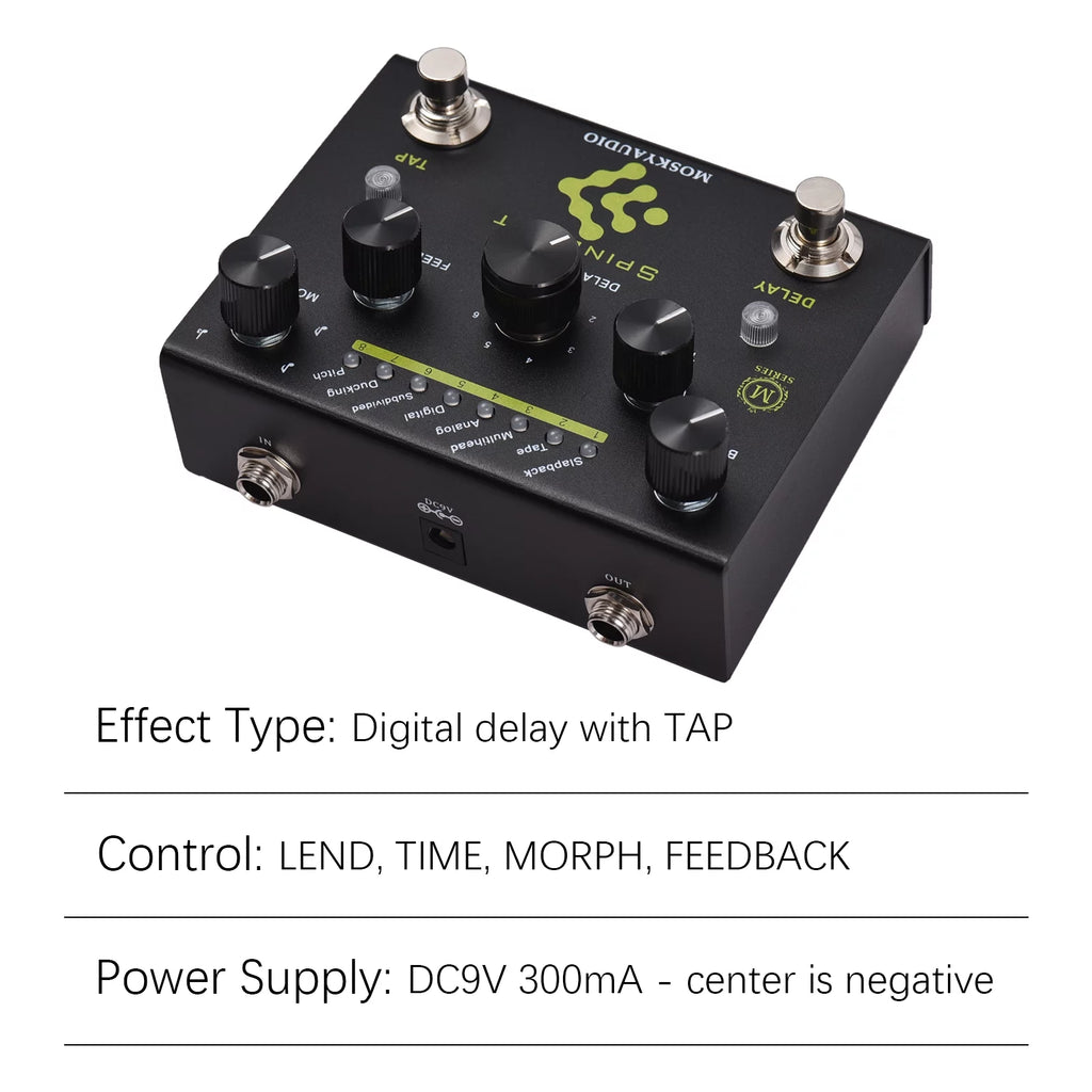 Guitar Pedal with 8 Mode Delay Selection Z46533