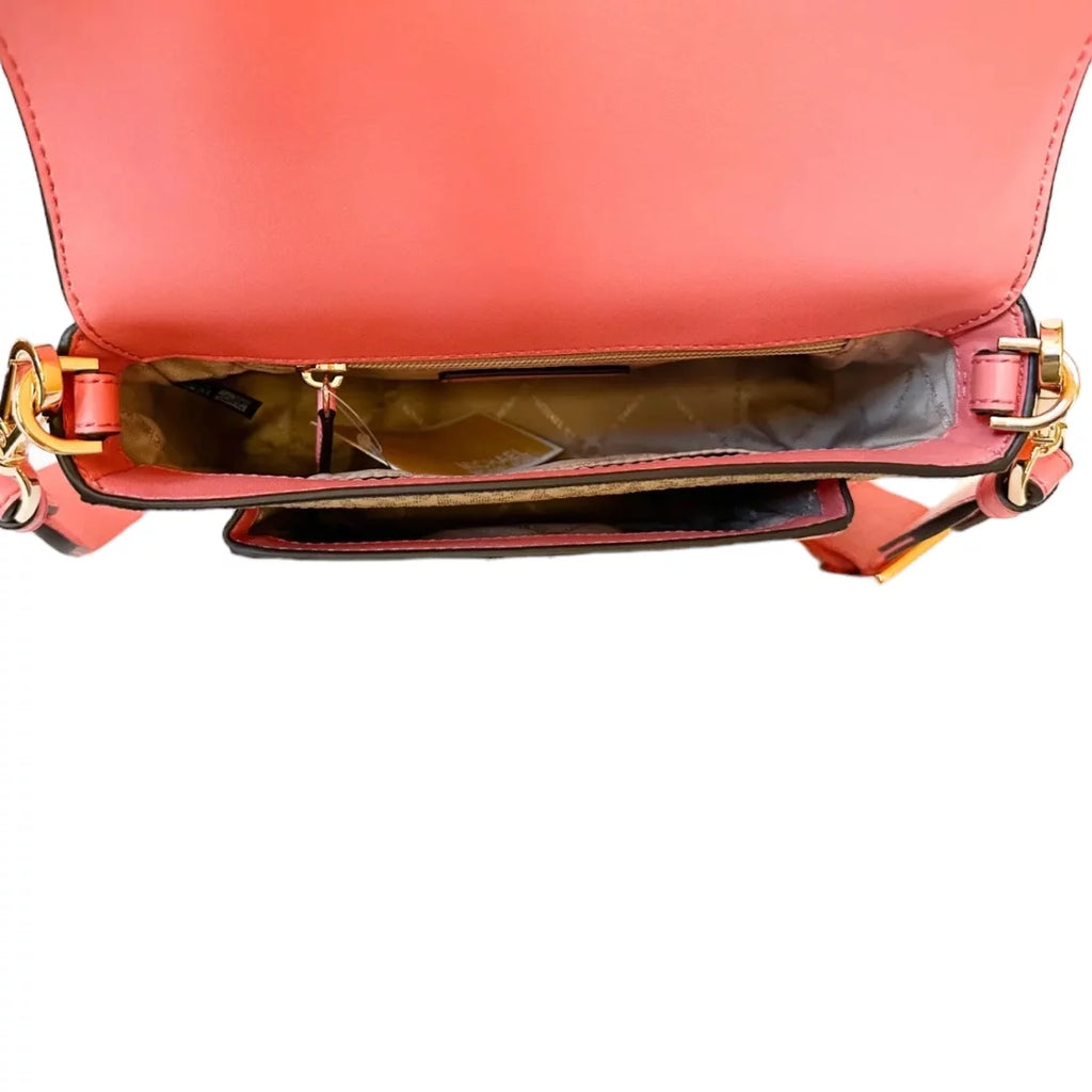 Medium PVC Leather Flap Crossbody Handbag M41397