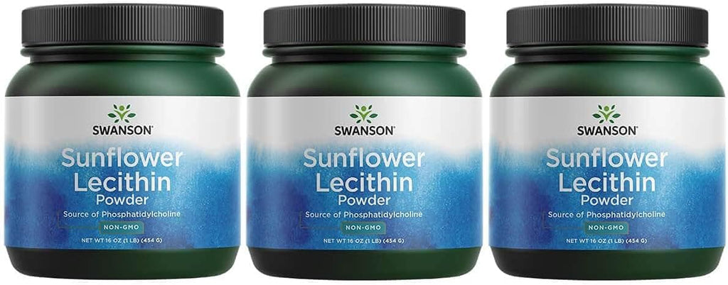 16 oz Non-GMO Soy-free Sunflower Lecithin Powder (3 Pack) D7465