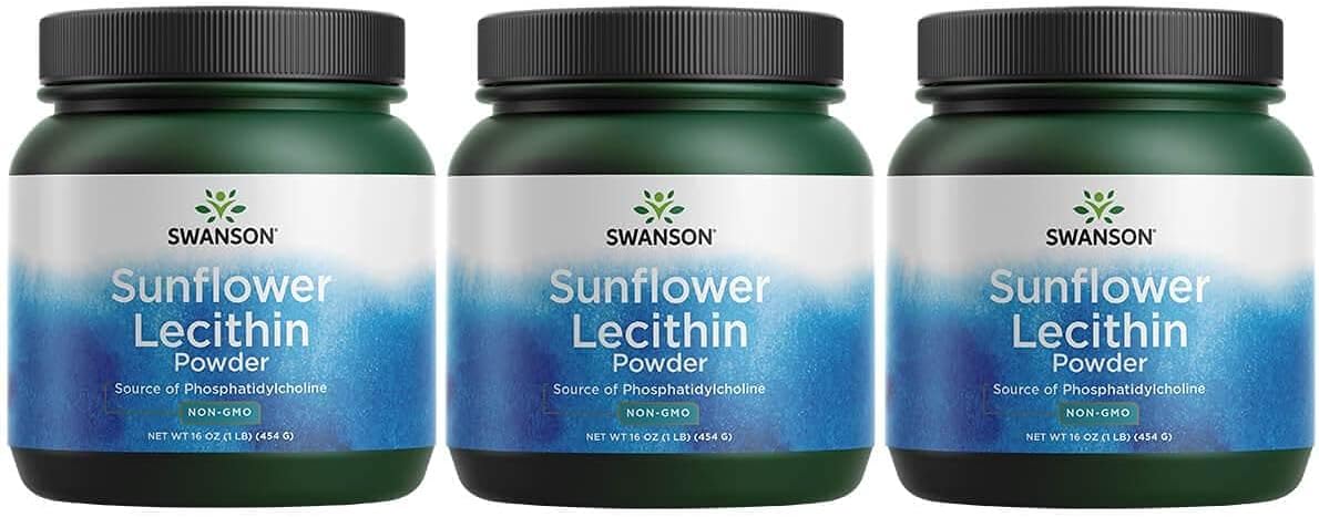 16 oz Non-GMO Soy-free Sunflower Lecithin Powder (3 Pack) D7465
