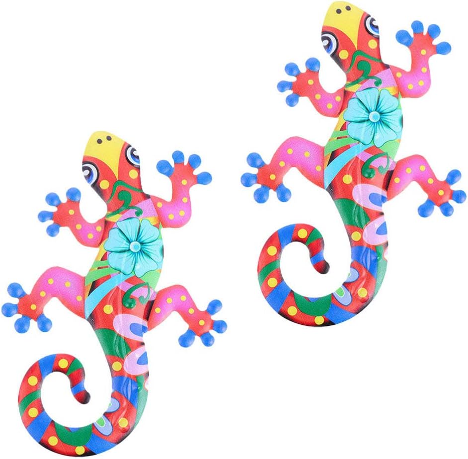 2pcs Iron Gecko Wall Art T10889