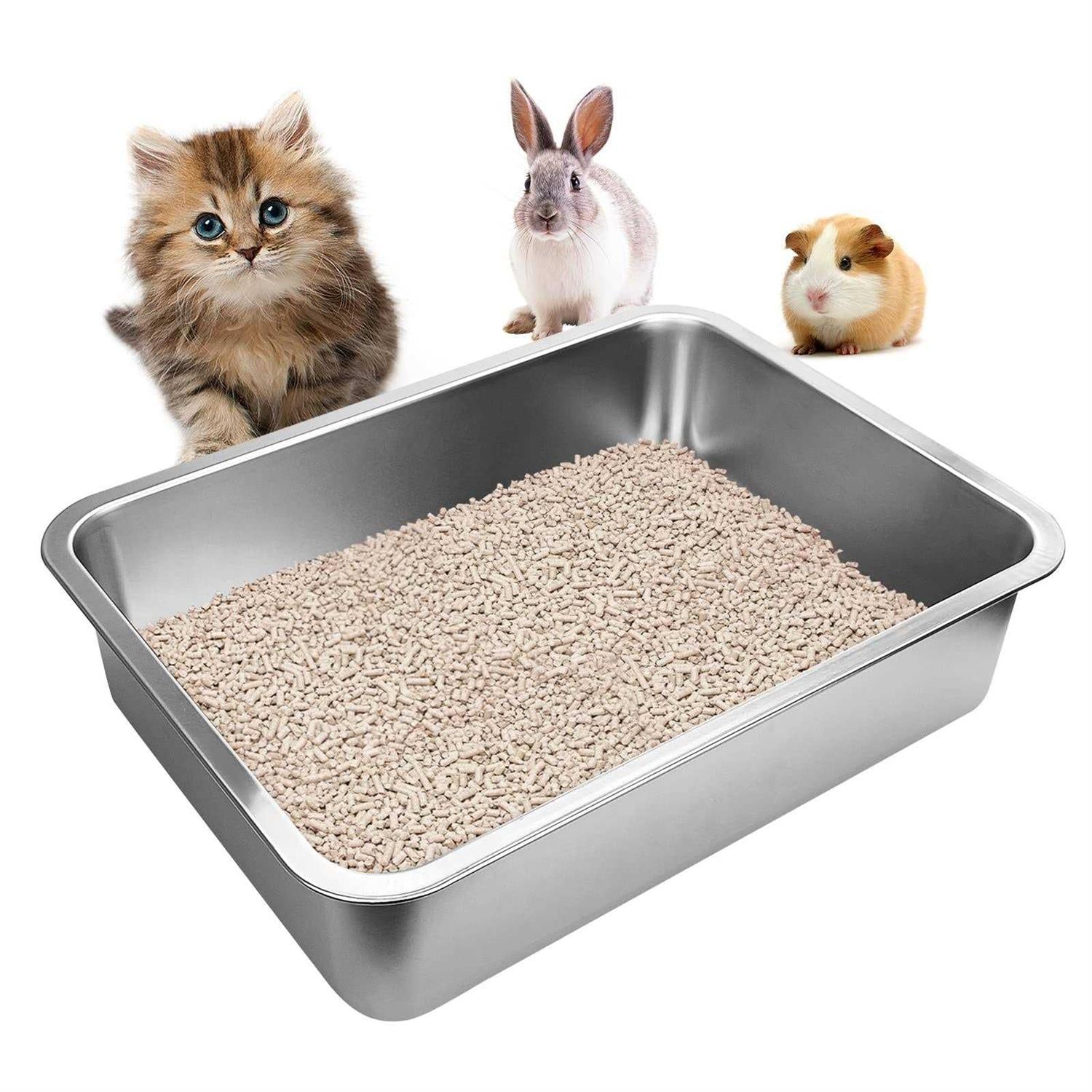 Stainless Steel Litter Box Y67626