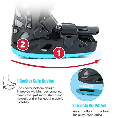 Medical Inflatable Walking Boot Black Medium E517