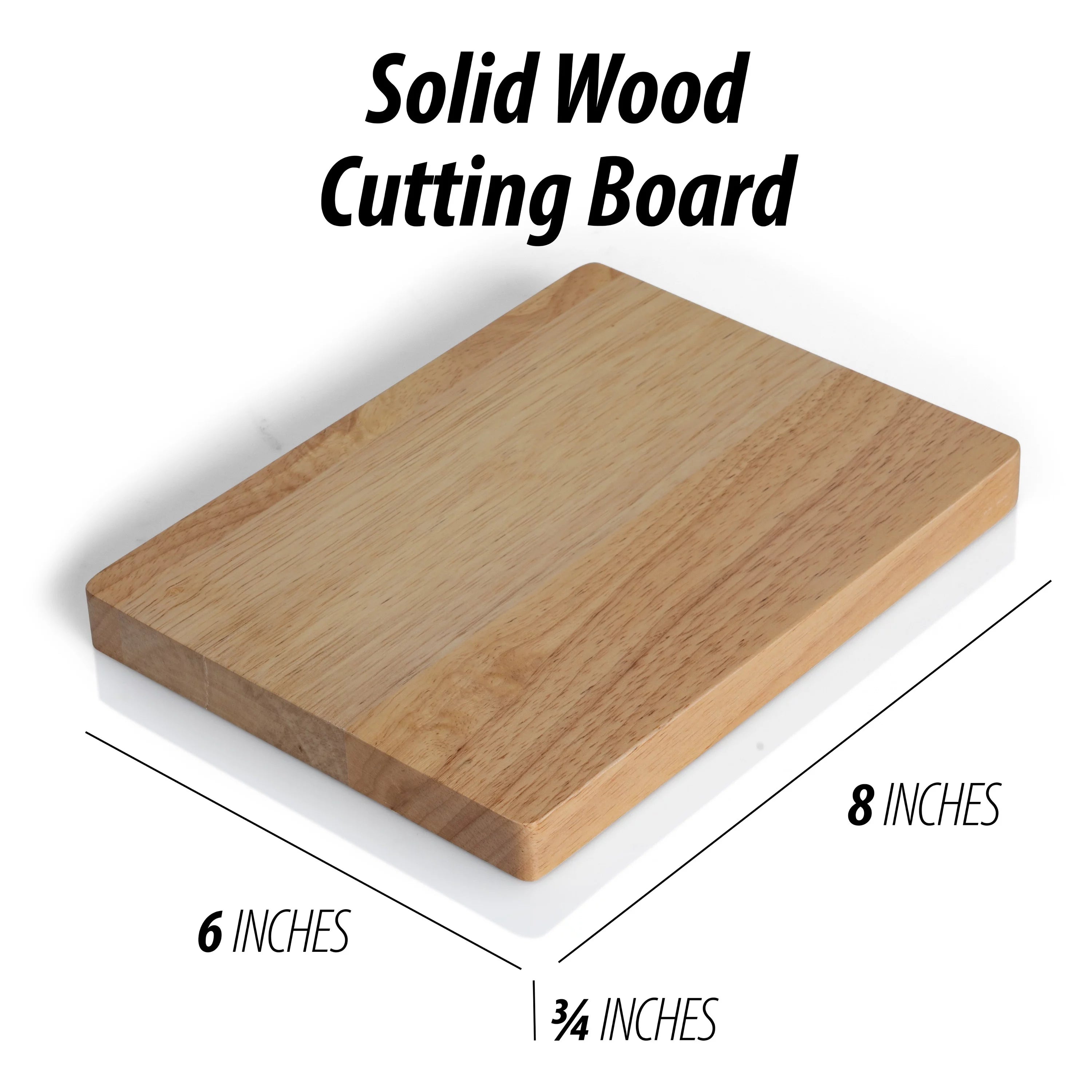 Cutting Board And Knife Set - German Stainless Steel Paring Knife, Utility Knife, Vegetable Peeler, Wooden Chopping Board X153206