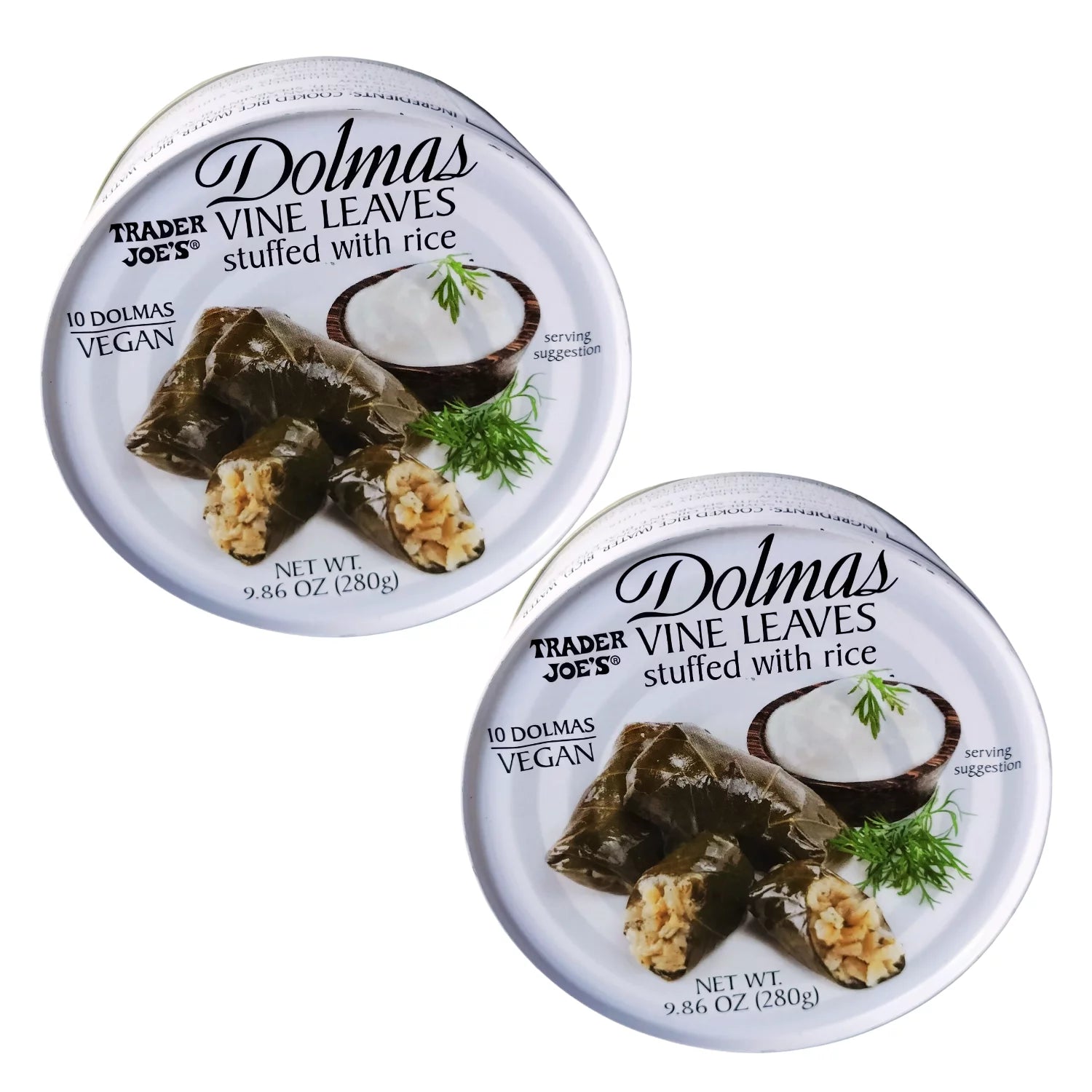 Vegan Stuffed Vine Leaves with Rice 280g Pack of 2 O715779
