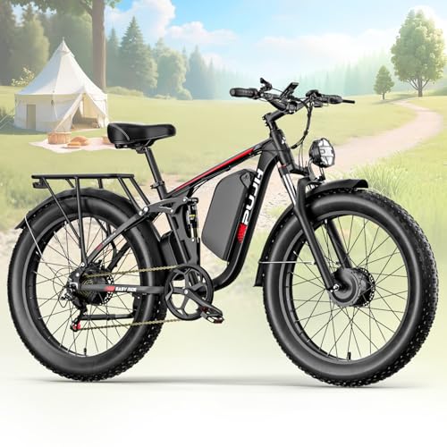 52V 26" Fat Tire Full Suspension Electric Bike C901099