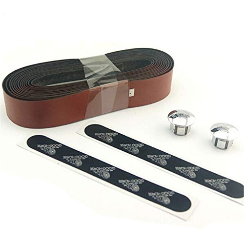 Retro Cow Leather Veins Non-Slip Cycling Handlebar Tape Y505291