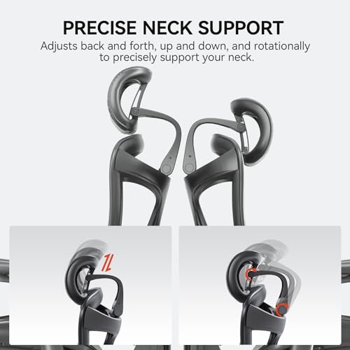 Ergonomic Office Chair with 3D Armrests, Adjustable Backrest, Grey E798