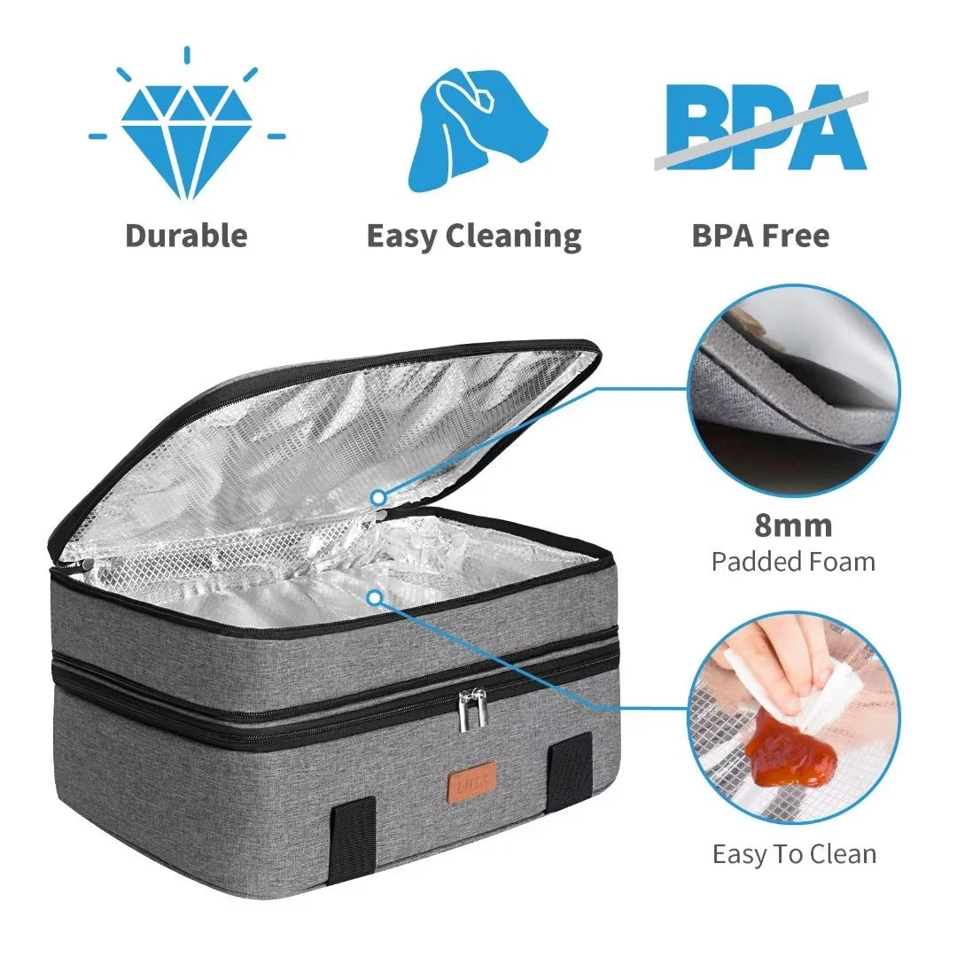 Grey Insulated Casserole Carrier W610704