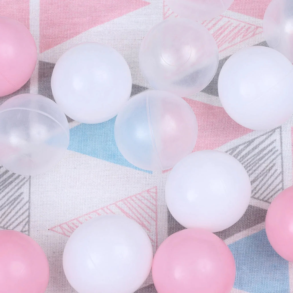 100pcs 5.5cm Plastic Balls with Mesh Bag H45705