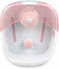 Pink Foot Bath with Heat Maintenance Foot Massager J37798