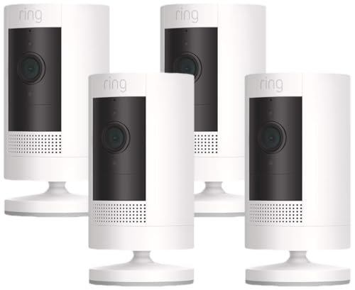 White Weather-Resistant Outdoor Camera with Color Night Vision N4984