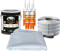 RV Rubber Roof Kit with 9.5Ft Wide x 25Ft Long TPO Membrane X61442
