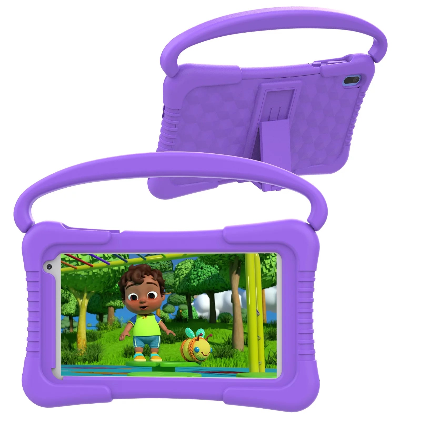 Purple 7 inch Android 11 Tablet with Silicone Case I258090