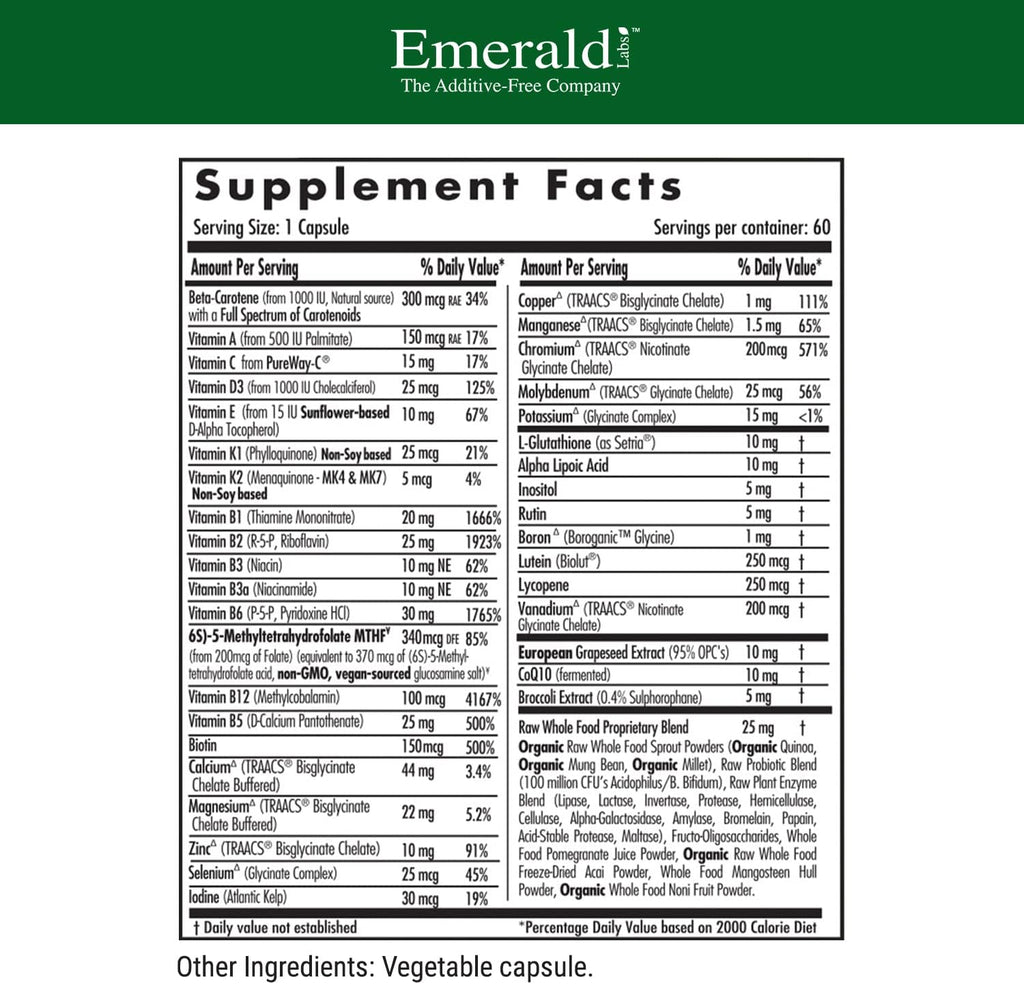 Women's 45+ 1-Daily Multi (60 Caps) & Men's 45+ 1-Daily Multi (60 Caps) Complete Multivitamin M990