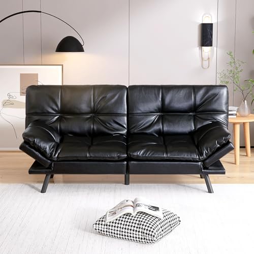 Grey Memory Foam Convertible Sofa Bed H137