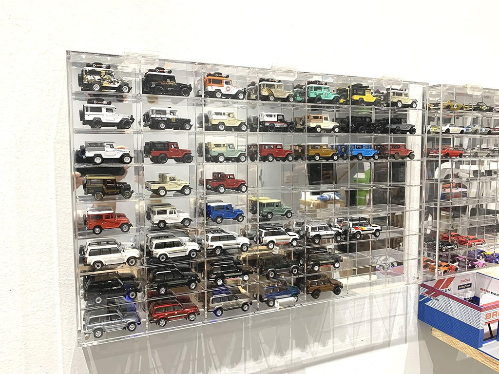 56 Compartment Display Case for 1/64 Scale Diecast Model Cars W665