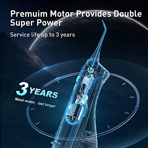 Portable Cordless Oral Irrigator 300ML Rechargeable IPX7 Waterproof Electric Water Flosser B13819
