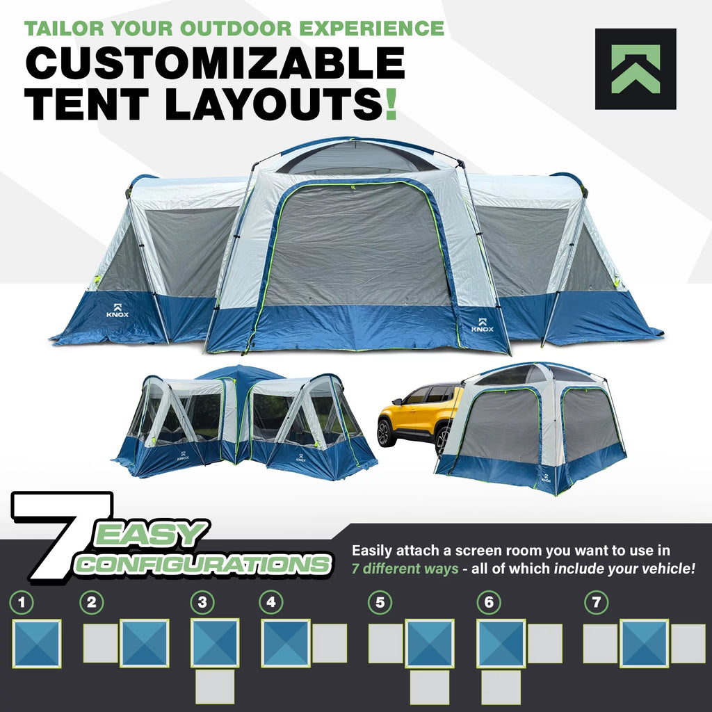 10-Person SUV Tent with 2 Screen Rooms Rainfly A3526