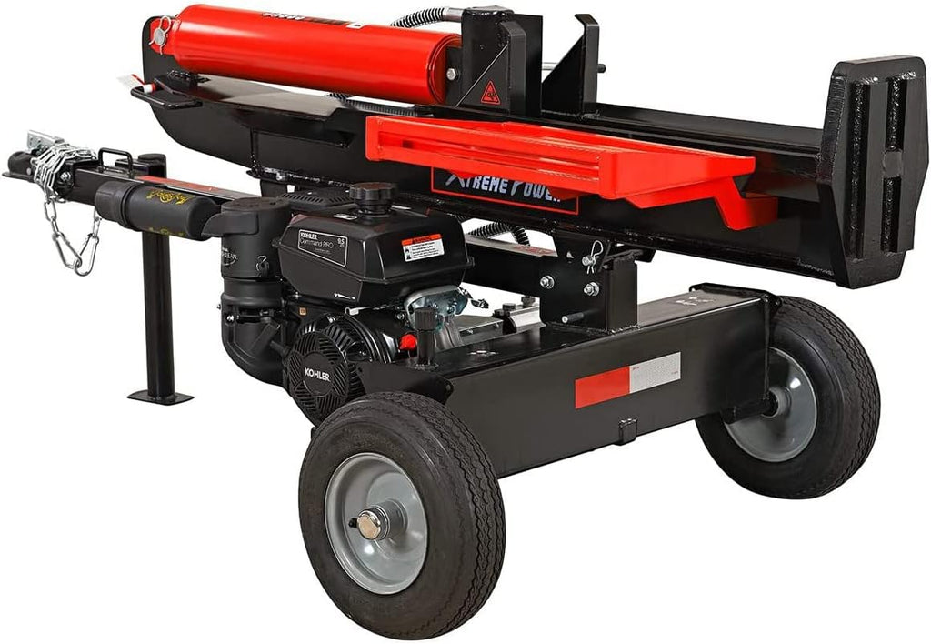 Dual Position Log Splitter Gas 196cc 25-Ton Hydraulic Wood Cutter J4555